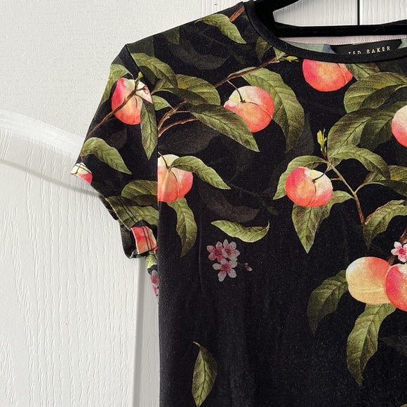 Ted Baker Black Floral Top - Picture 3 of 7